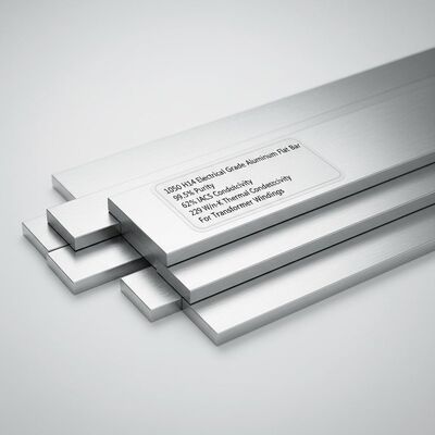 변압기 권선용 순도 99.5%, 전기 전도도 62% IACS의 1050 H14 전기 등급 알루미늄 합금 평철