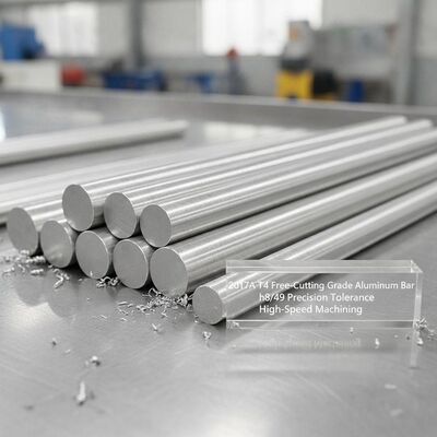 2017A T4 Free-Cutting Grade Aluminum Bar with h8/h9 Precision Tolerance for High-Speed Machining (고속 가공에 대한 정밀 허용)