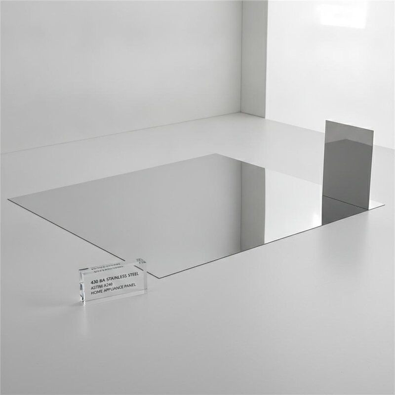 430 밝은 앙일 스테인리스 스틸 시트 BA 마무리 0.3-1.0mm 1000x2000mm 가전 기기 패널